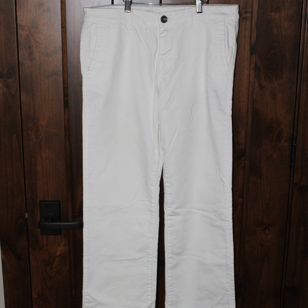 white banana republic boot cut jeans